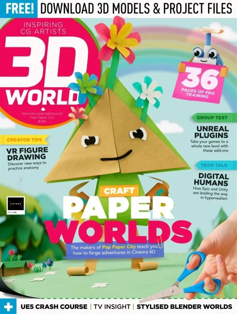 Pop Paper City Makes the Cover of 3D World Magazine!
